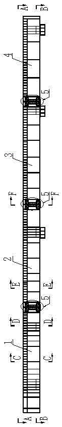 A long-span heavy-duty slideway beam for dragging