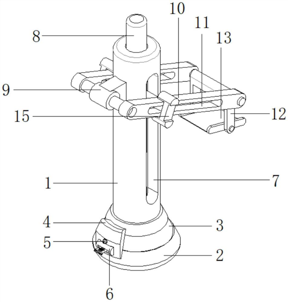 Geological disaster crack measuring device