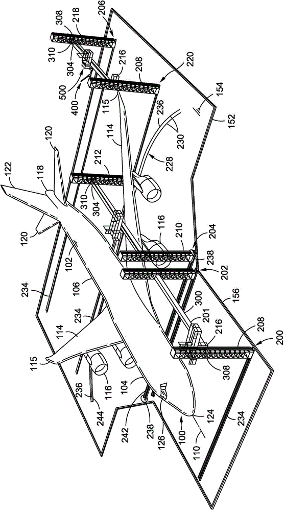 Aircraft coating application system and method