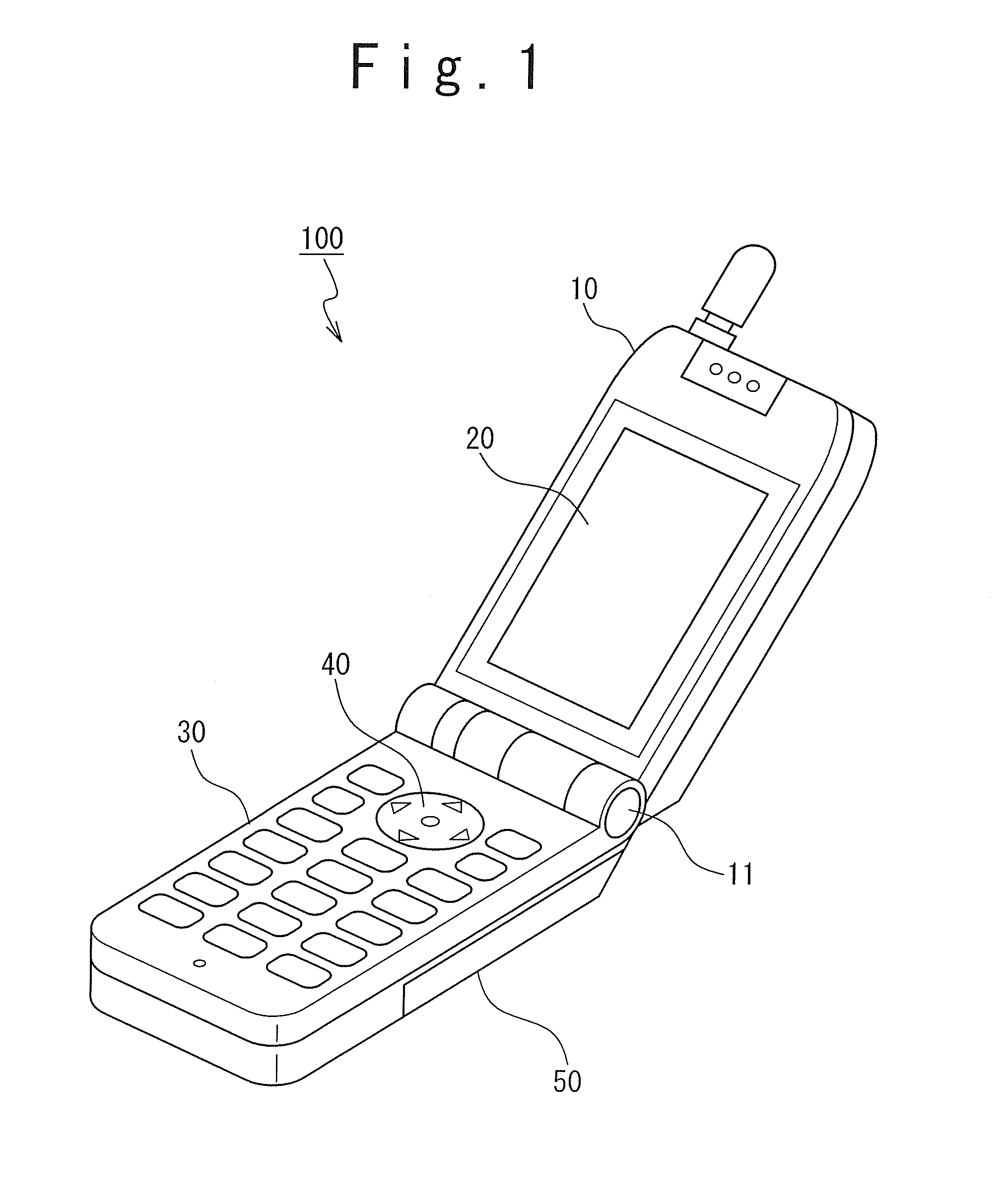 Portable terminal and menu display method