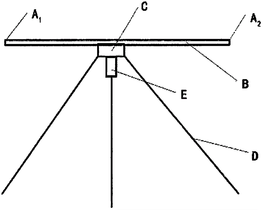 Rapid underground pipeline element measuring instrument and technical method