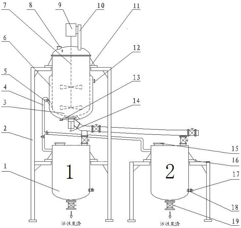 Equipment for removing aflatoxin from peanut oil by using activated carbon