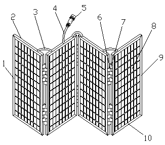 Foldable solar power generation device