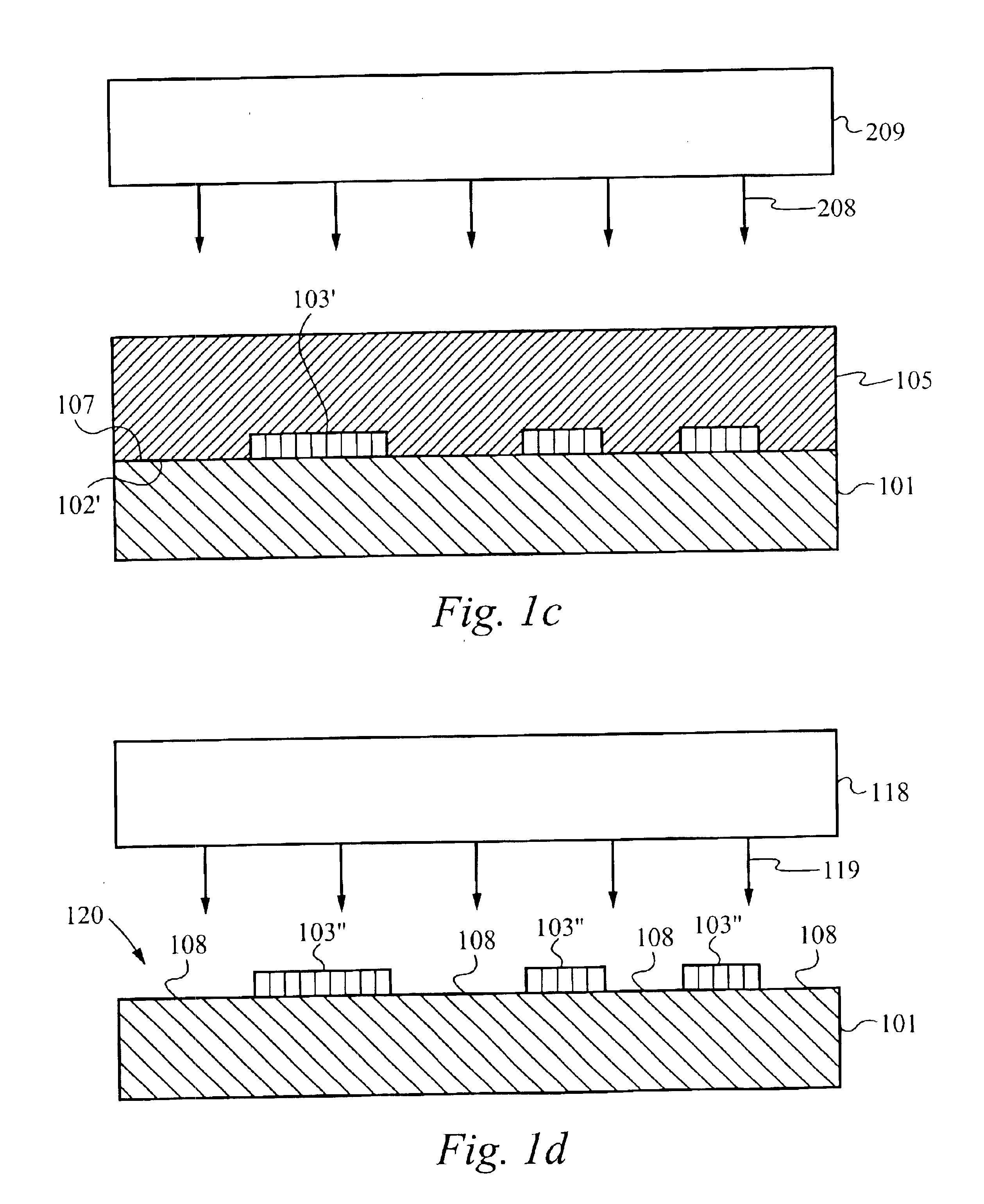 Methods for patterning using liquid embossing