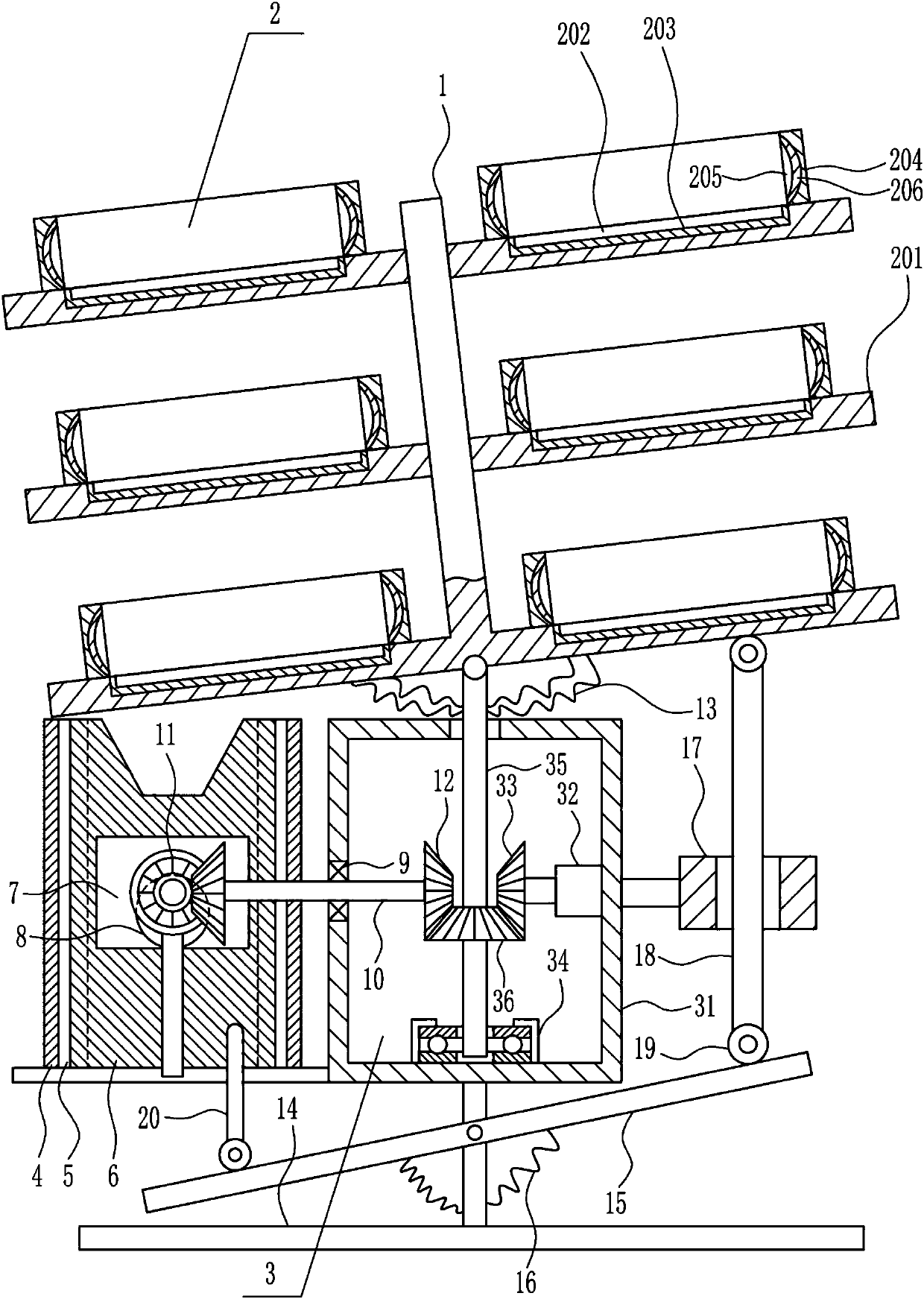 Electric vehicle model rotary type showing device for electric vehicle