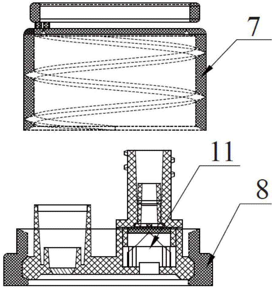 Combined seal cover for needleless transfusion