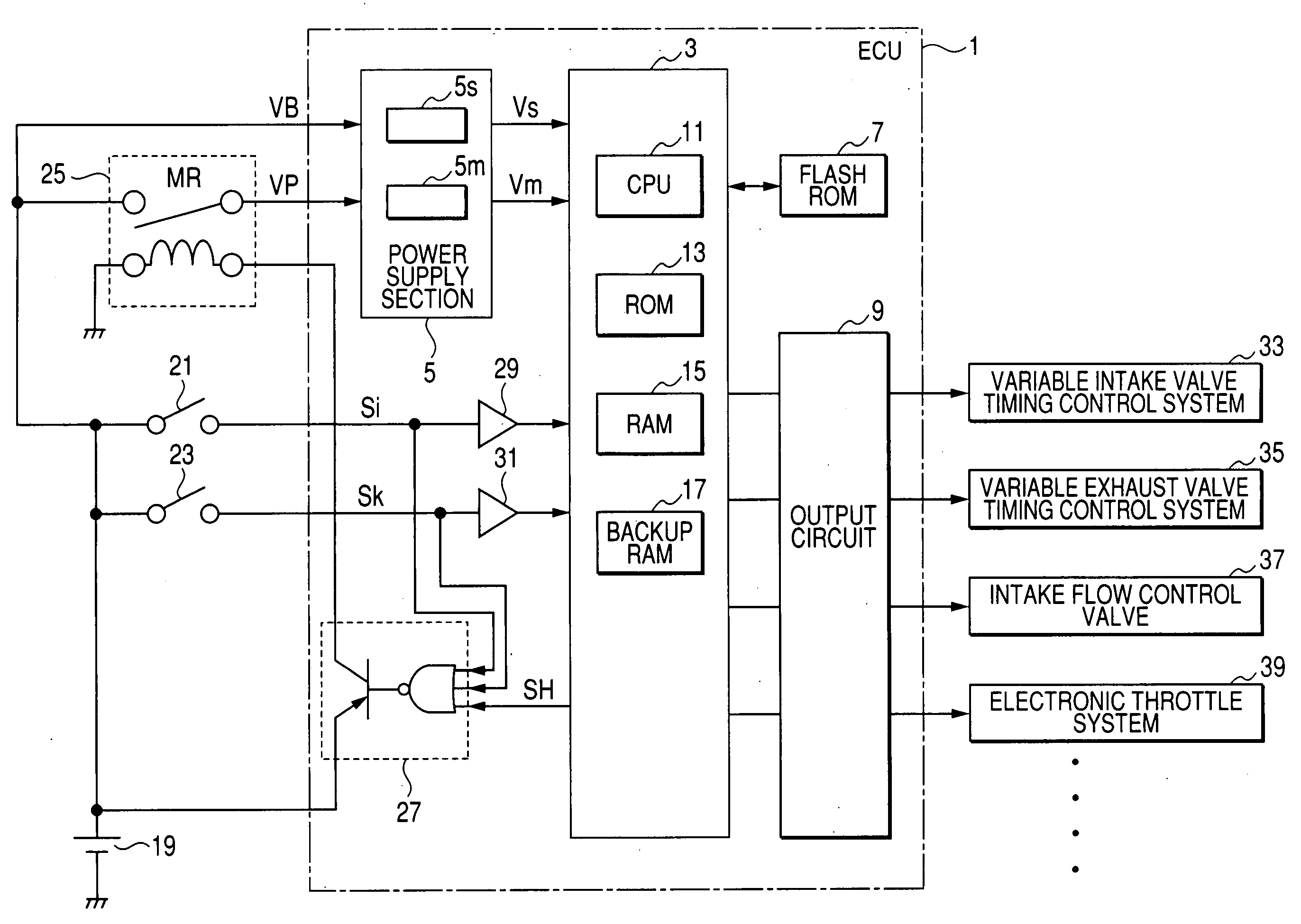 Electronic control apparatus which responds to shut-down command by executing specific processing prior to ceasing operation