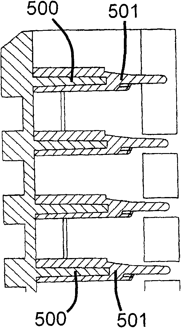 Front-opened cassette configured with inflatable strutting piece modules