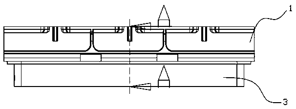 A cooling structure for a busbar mold