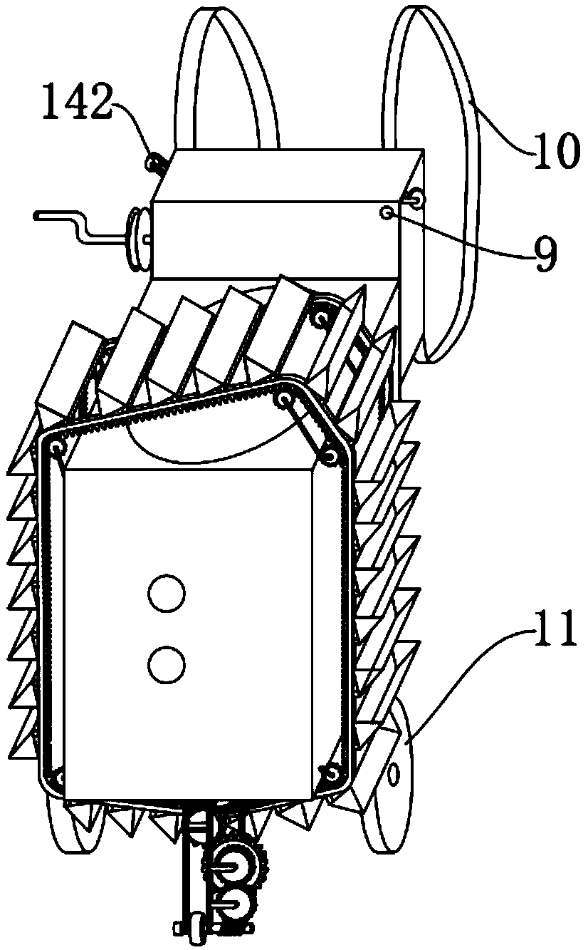 Single-person controllable mung bean picking and peeling mini-car