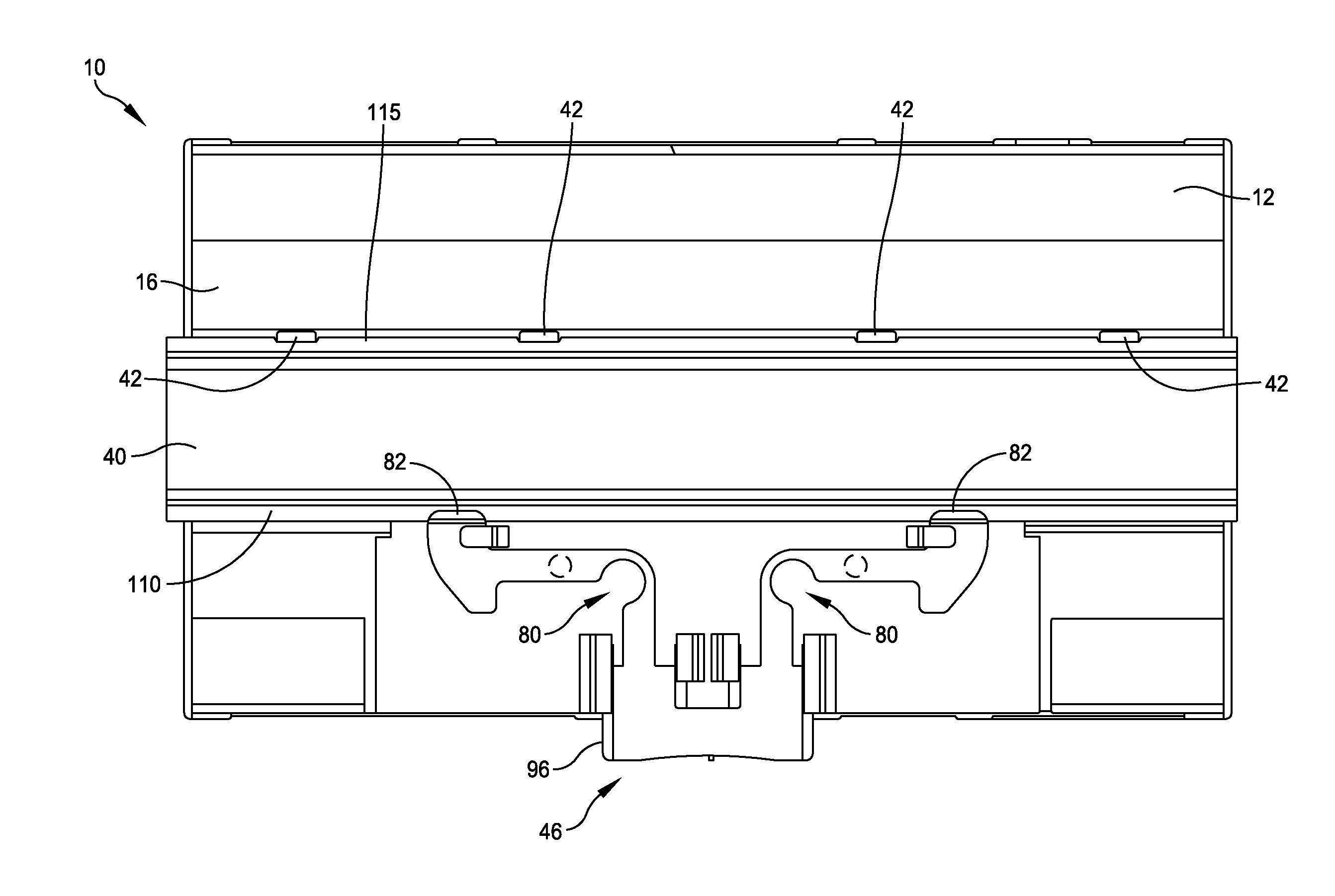 DIN rail mounted enclosure assembly and method of use