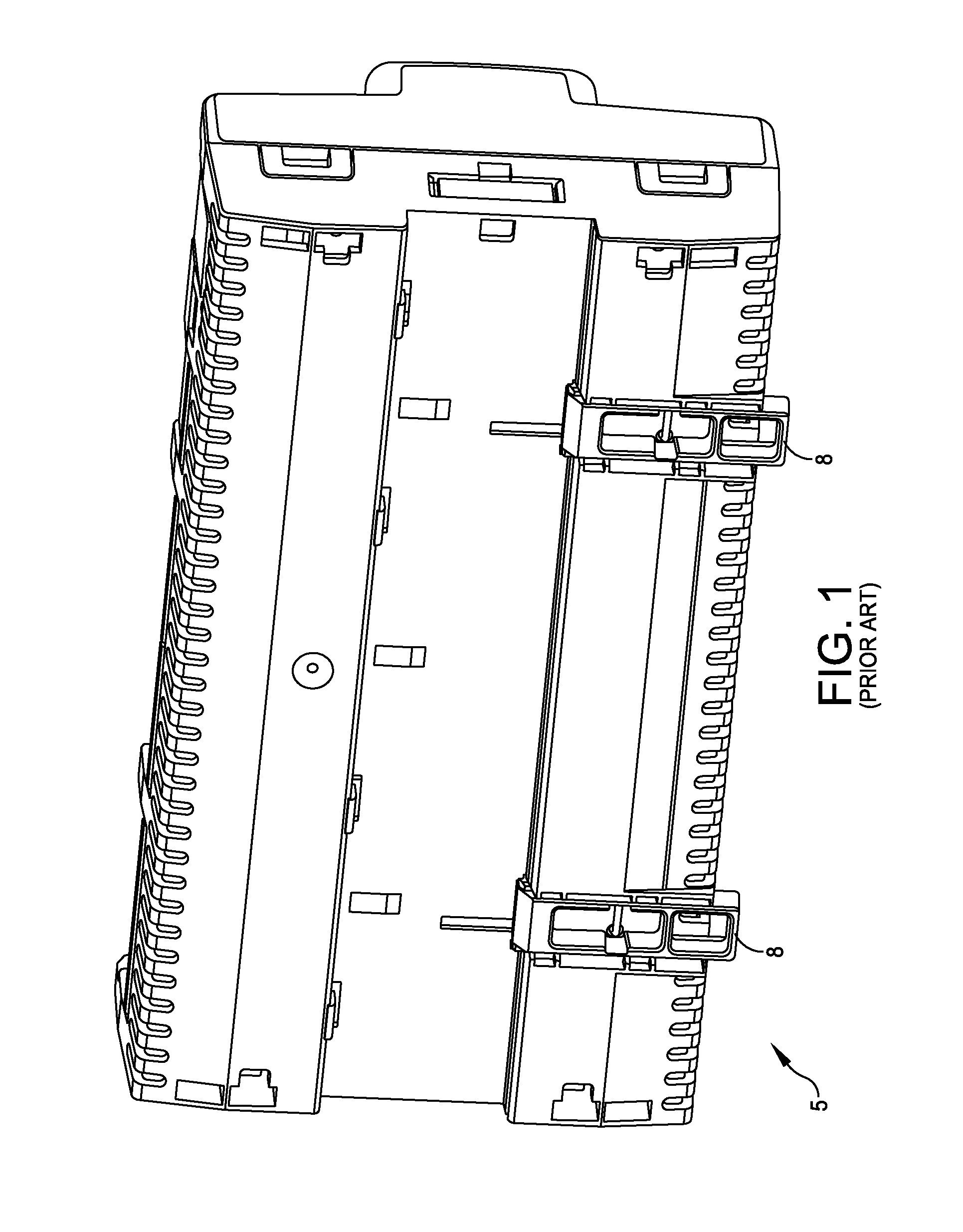 DIN rail mounted enclosure assembly and method of use