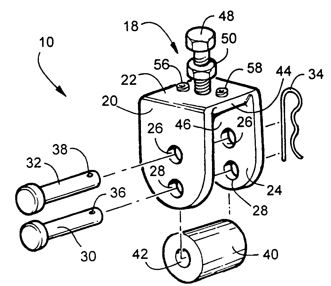 Rear drag wheel mount