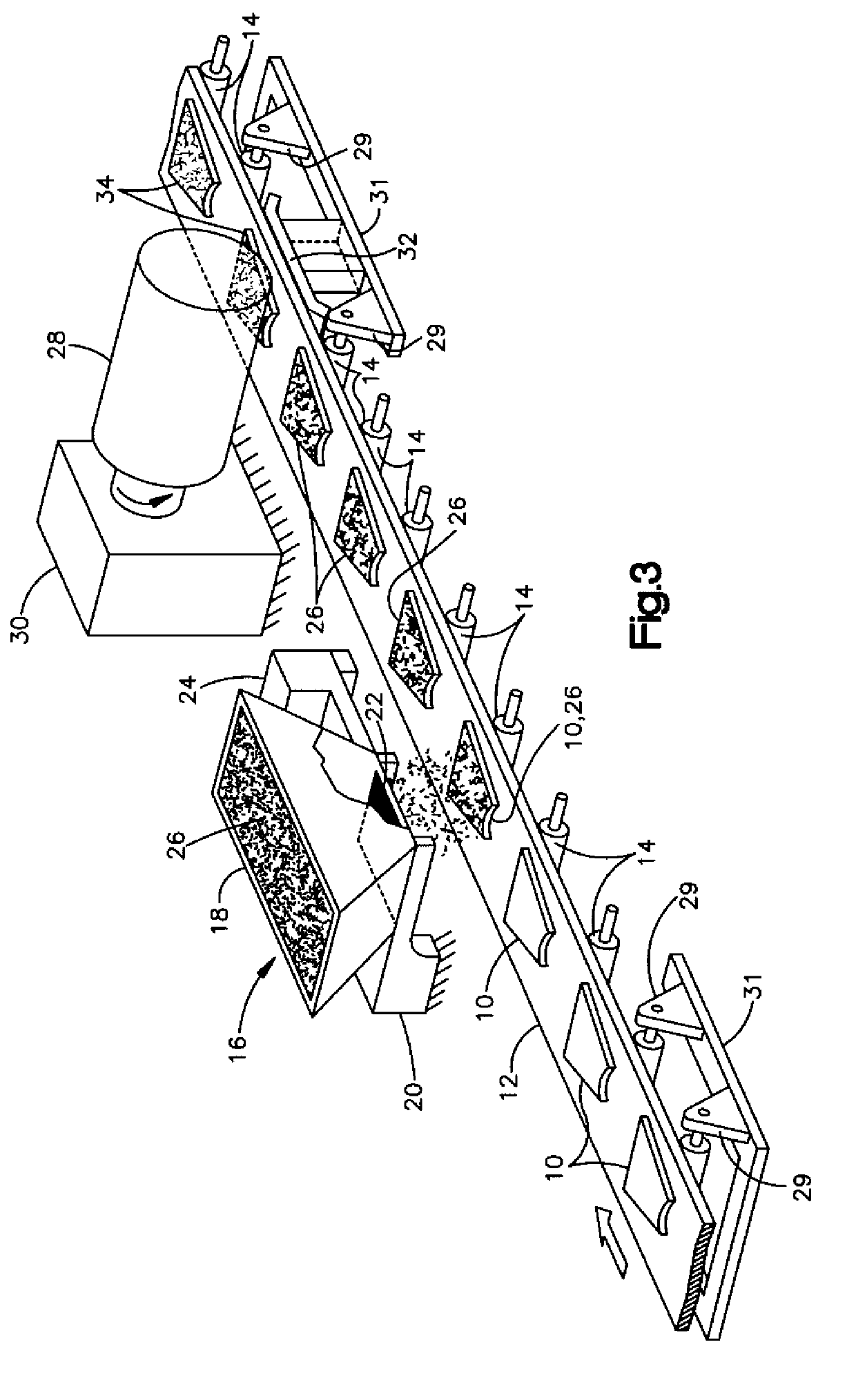 Flexible implement grip with randomly oriented cord fibers