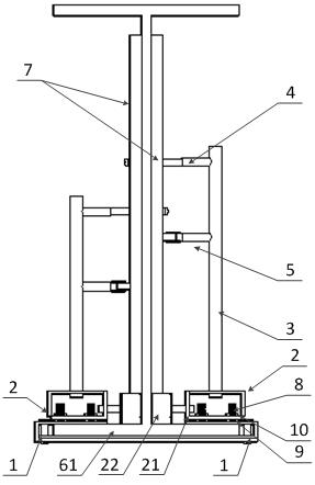 Steel beam connecting plate mounting device and steel beam connecting plate mounting method