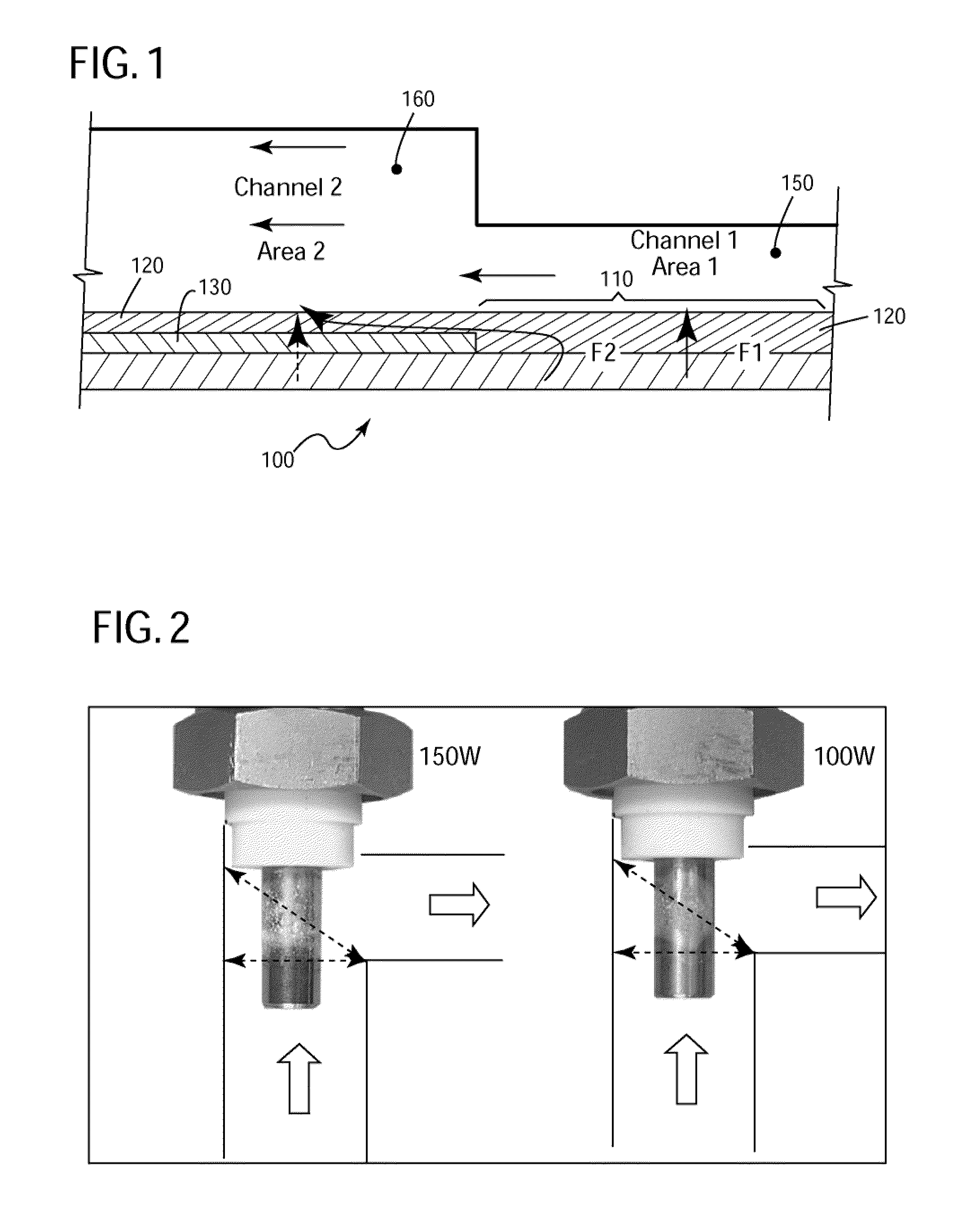 Deposition sensor based on differential heat transfer resistance