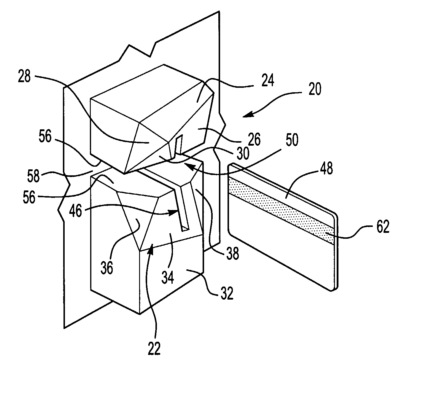 Anti-Skimming Card Reader Surface Configuration