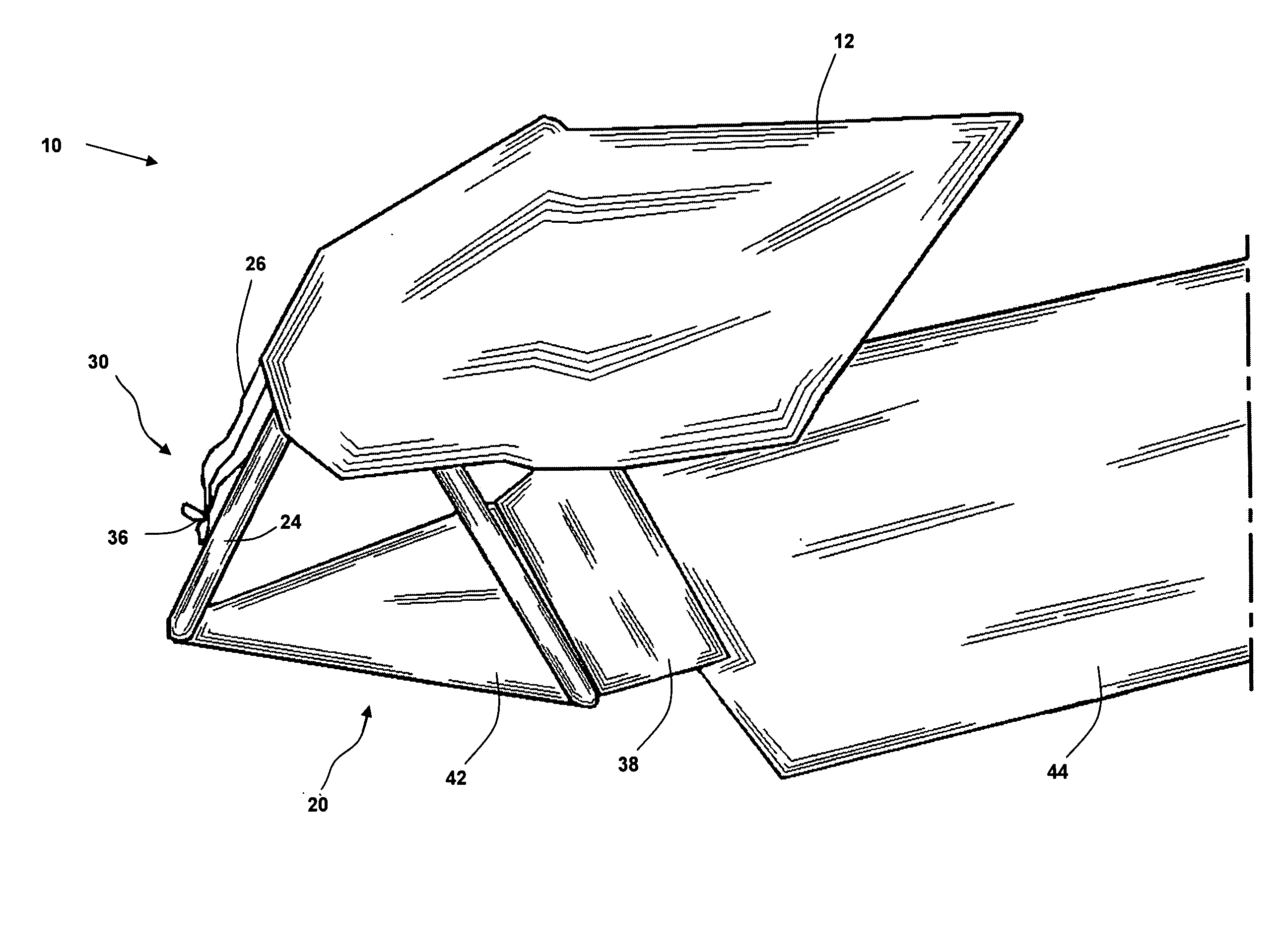 Miniature canopy apparatus for shading head and neck of a sunbather