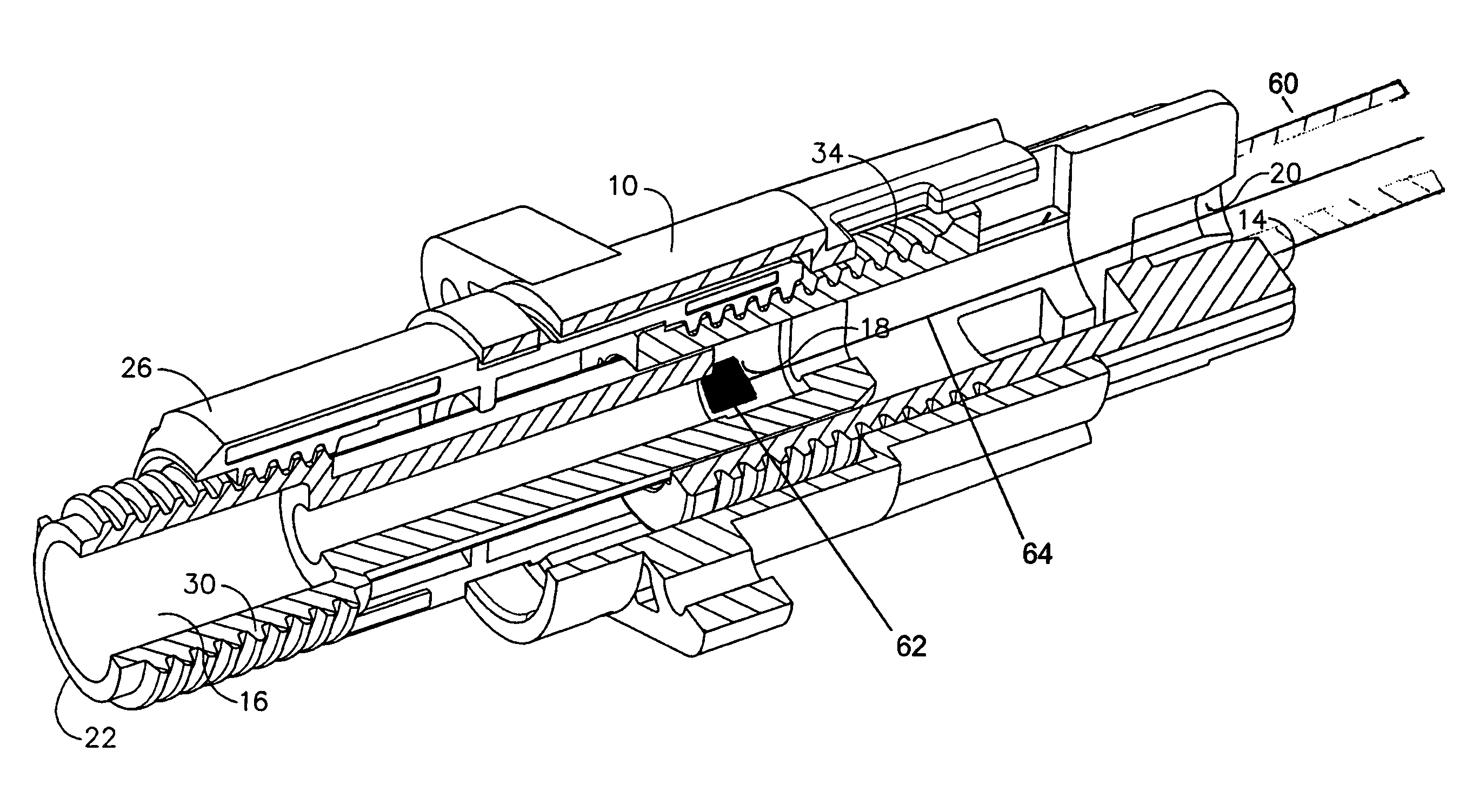 Dual key hole actuator apparatus and method