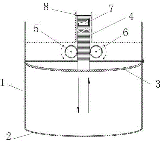 Pat extrusion type full-automatic washing machine