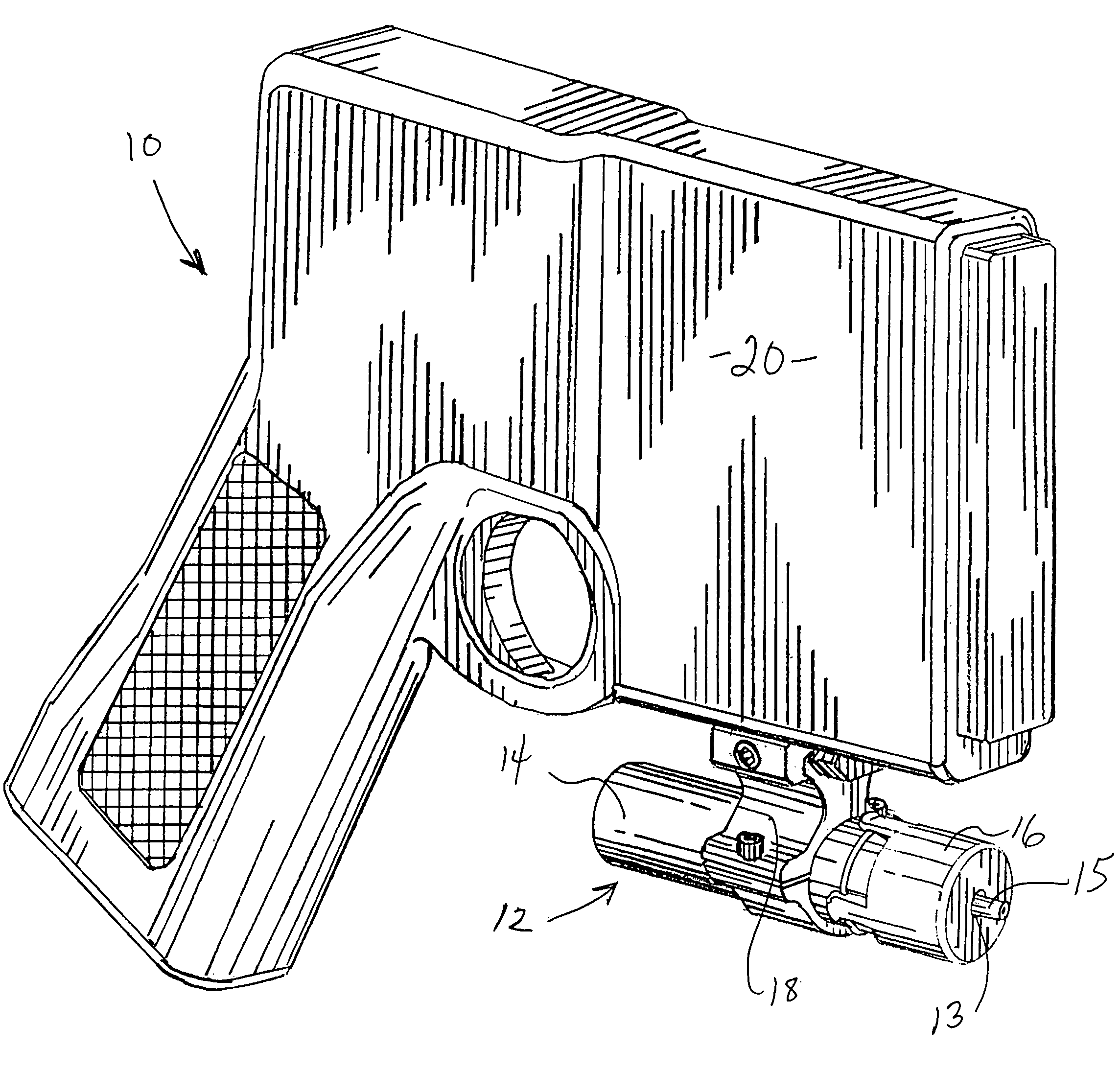 Housing for chemical irritant dispenser