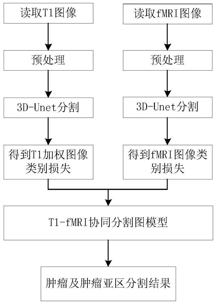 A collaborative tumor segmentation method for t1wi-fMRI images based on 3D-unet and graph theory segmentation