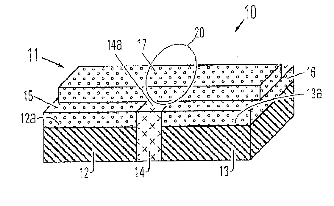 Thin Film Fuse Phase Change Cell with Thermal Isolation Pad and Manufacturing Method