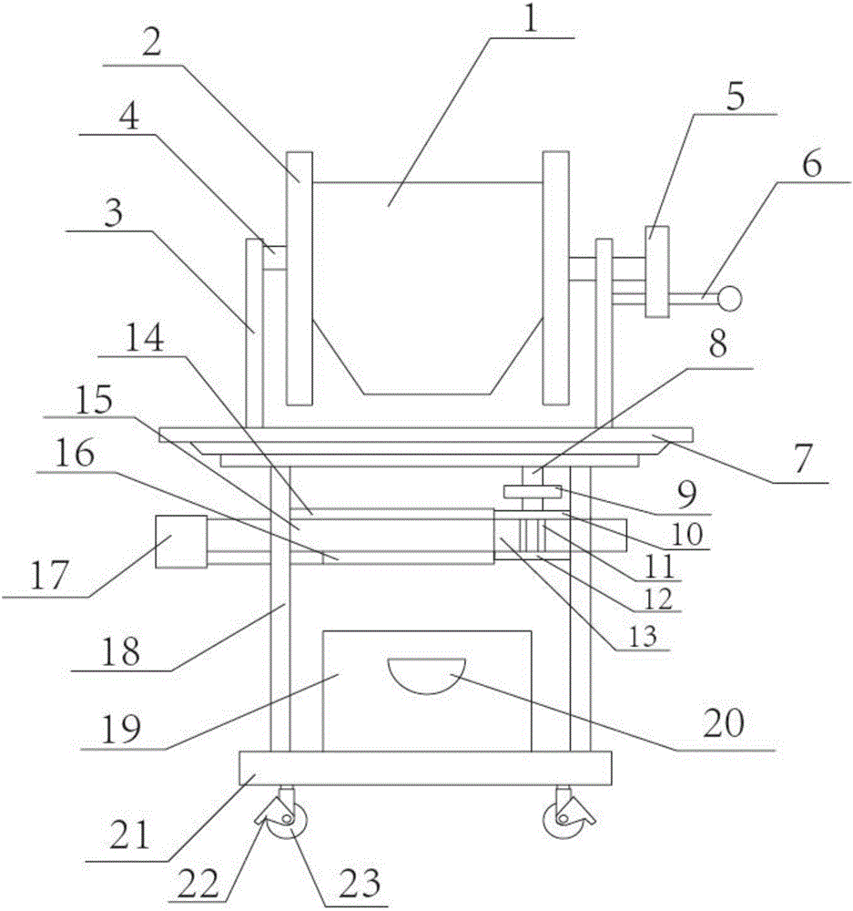 Waste collecting device for planer type milling machine