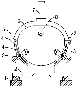 Special fixture for arc-shaped plate