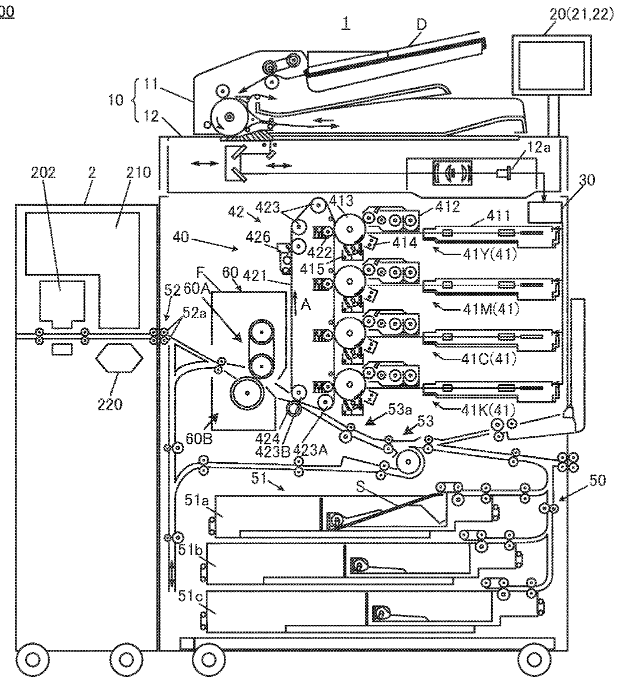 Image reading apparatus and image forming system