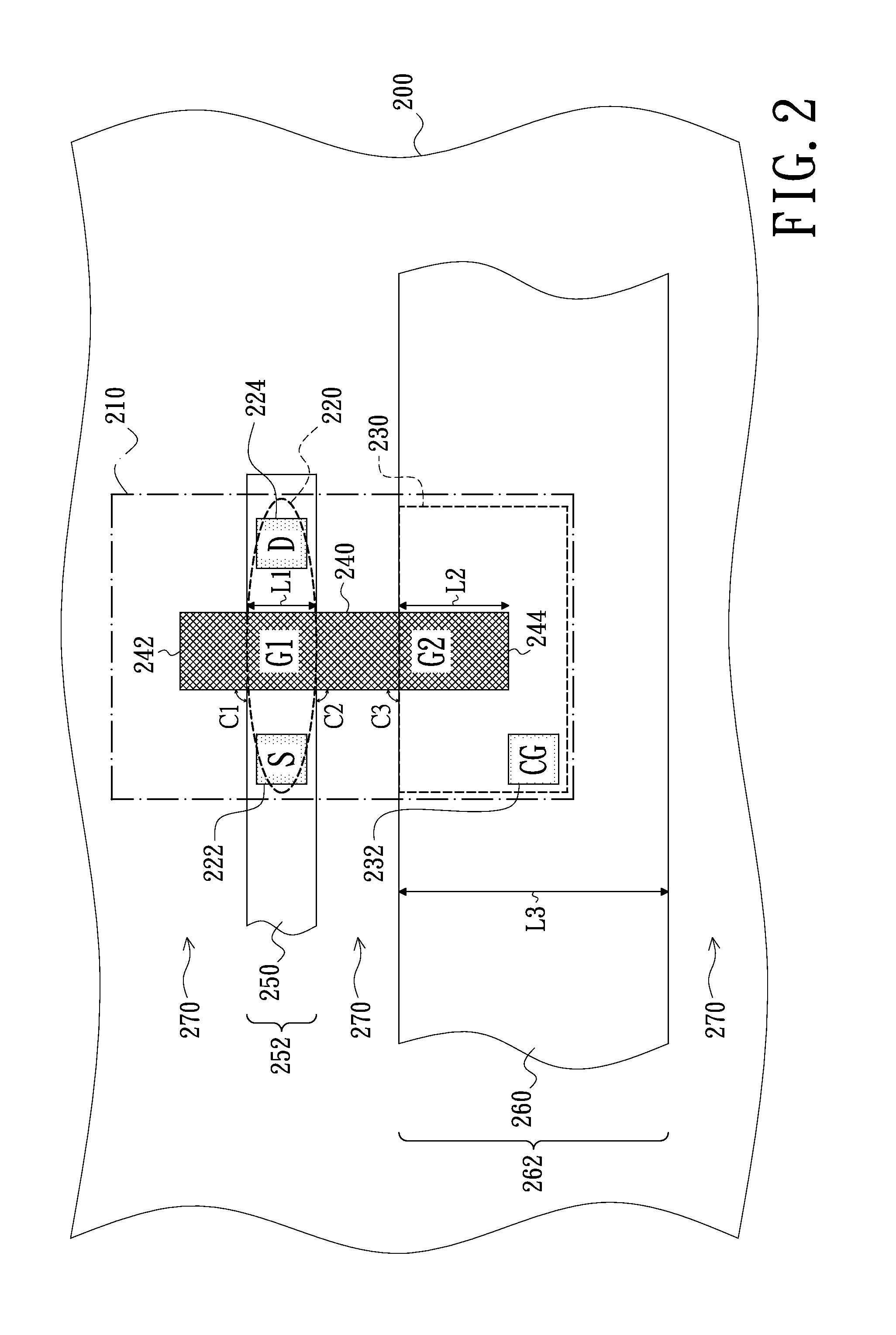 Layout structure of non-volatile memory device