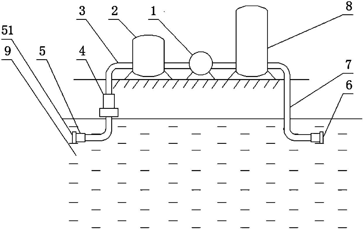 Shrimp breeding water quality improving equipment