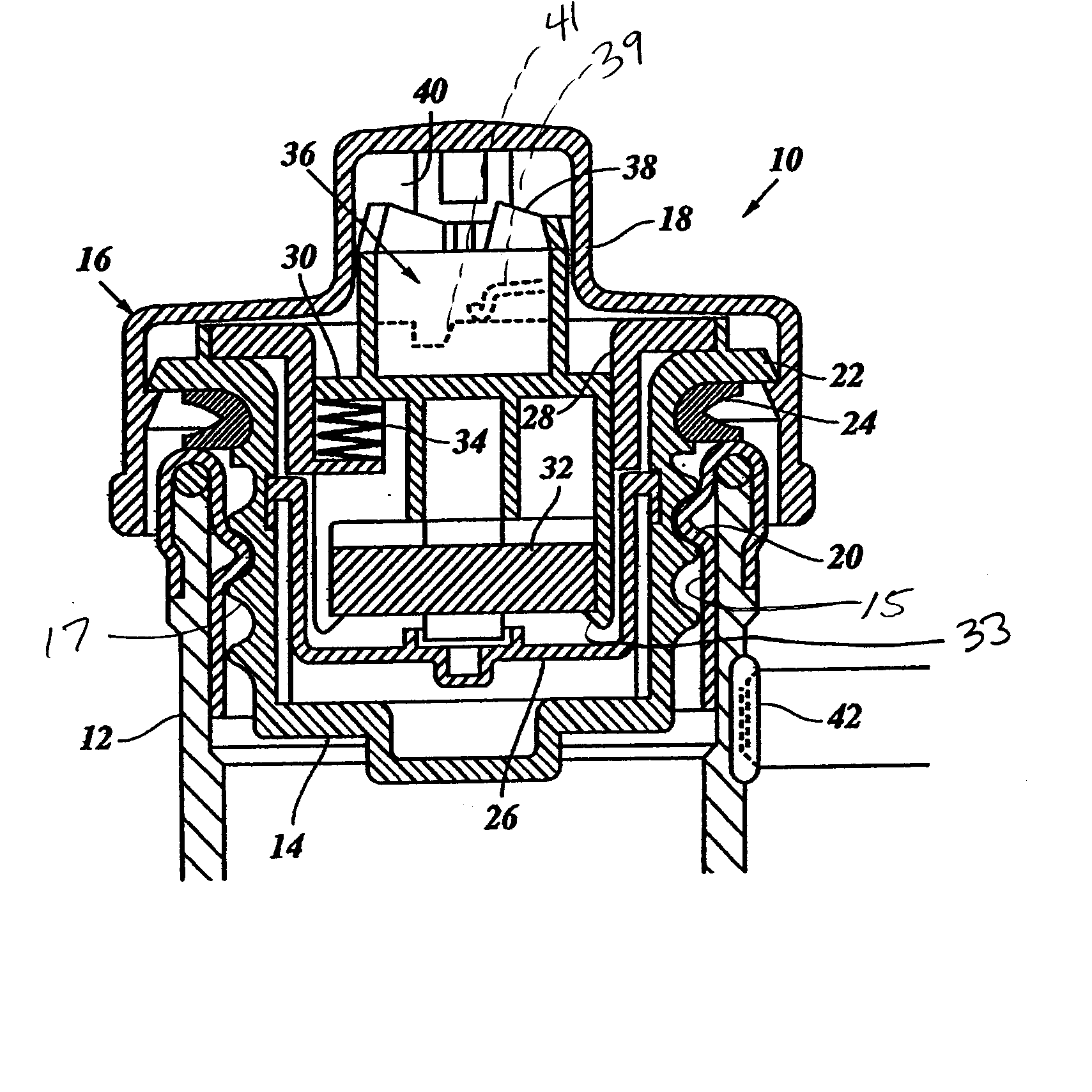 Active fuel cap sensor using magnetic impulse detection