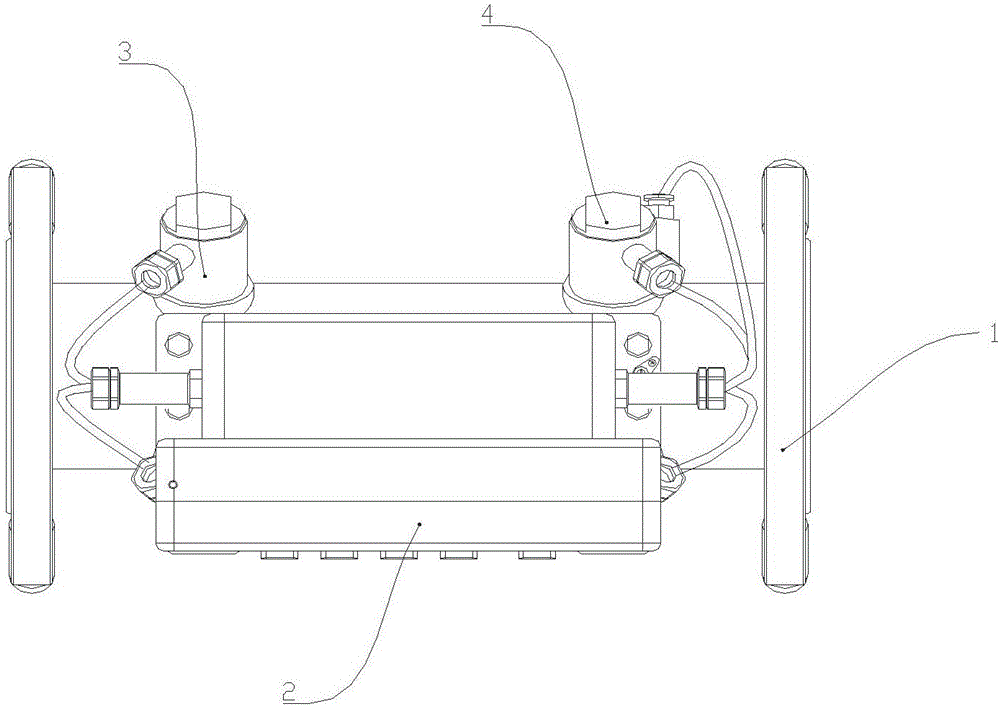 Ultrasonic mass flowmeter