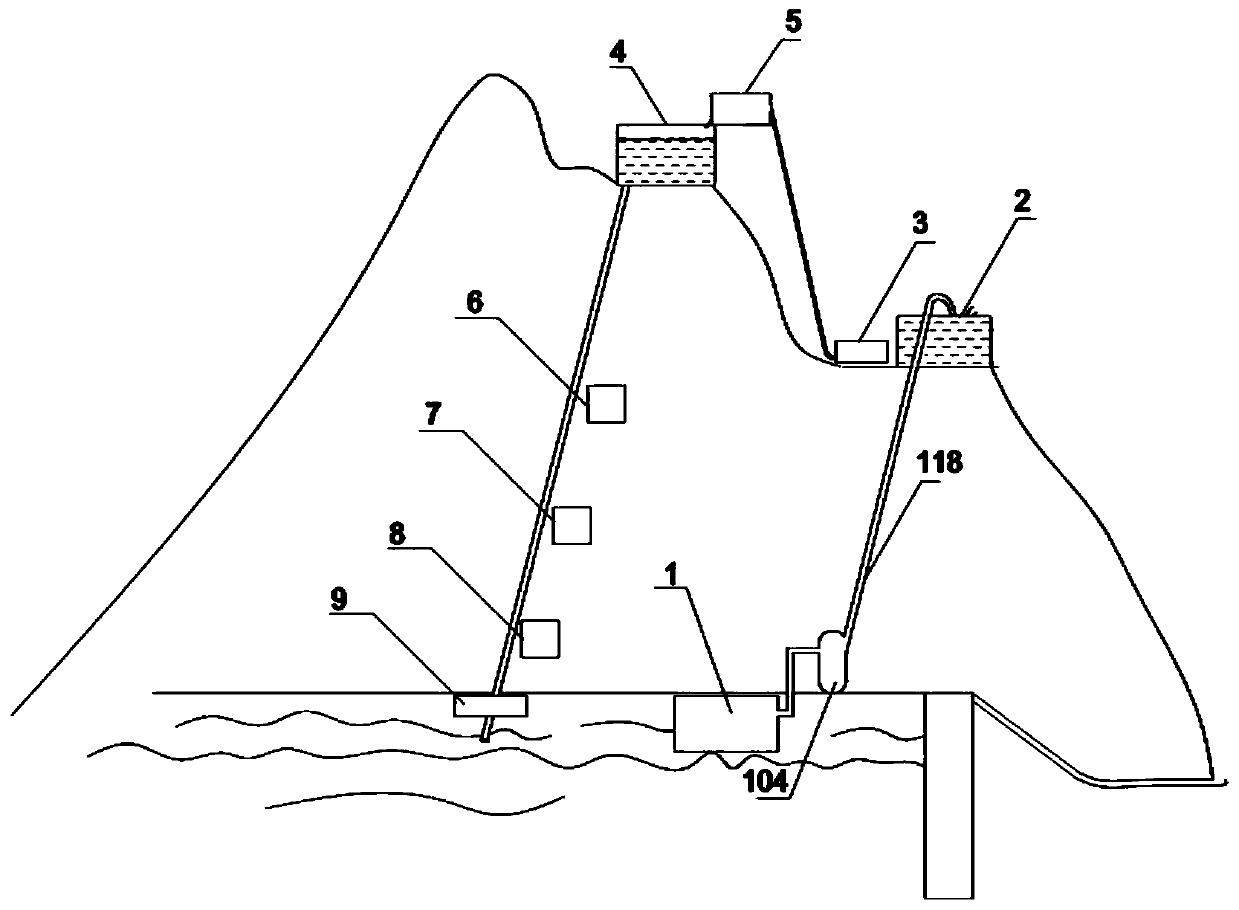 Power generation system and power generation method utilizing still water and air resources