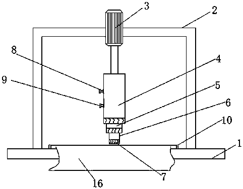 Perforating device for manufacturing of clothing