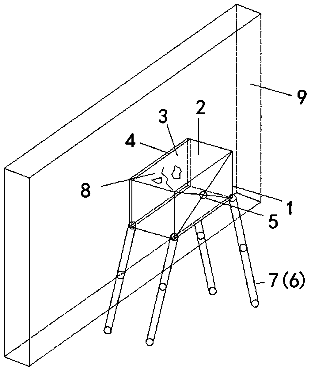 Concrete crack repairing device and concrete crack repairing method