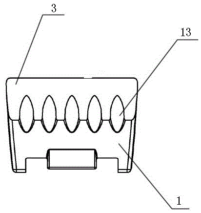 Mechanical tooth used for crushing materials