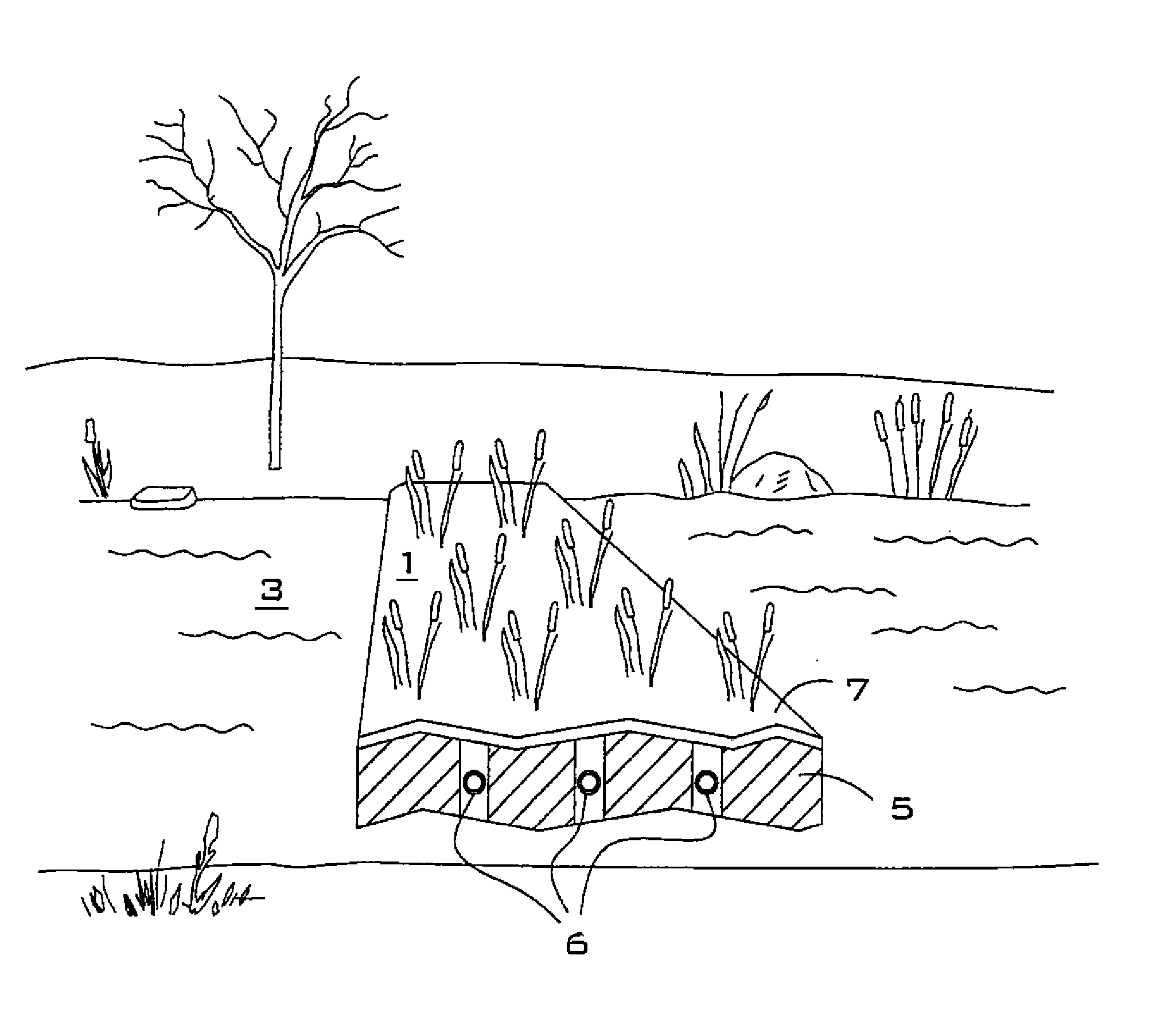 Highly buoyant and semi-rigid floating islands