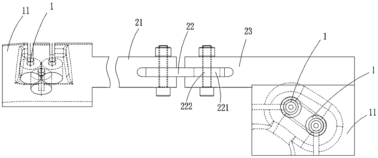 Tool system of arc-shaped plate-shaped part,