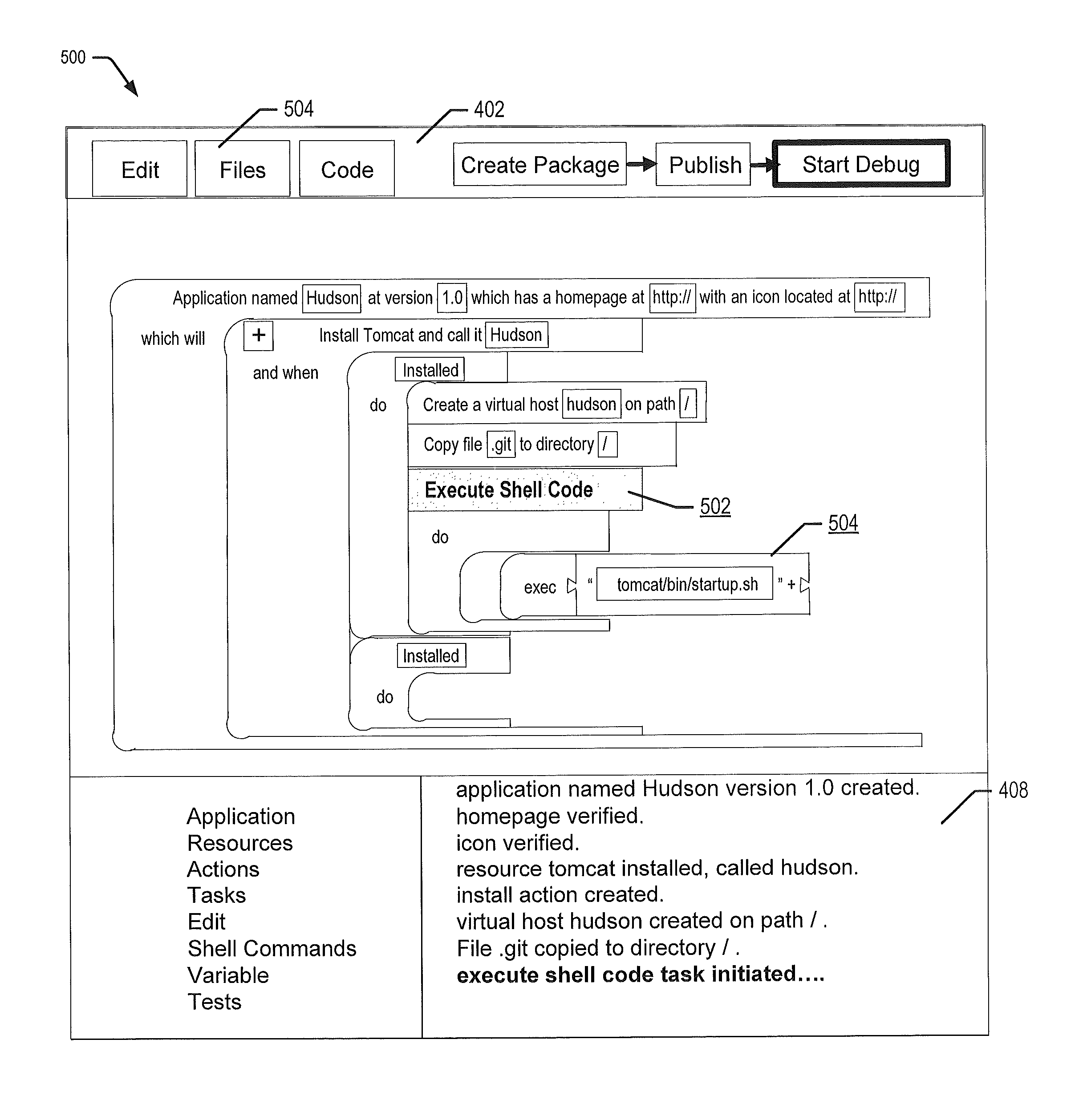 Systems, methods and computer program products for a cloud application editor