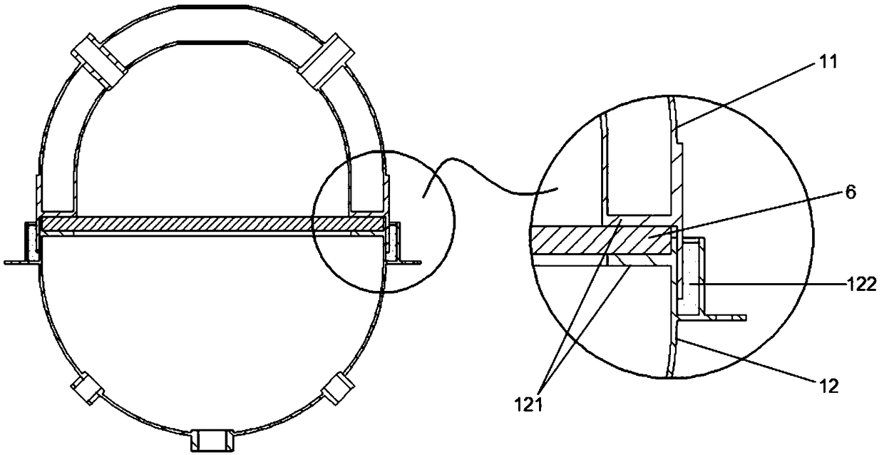 Testing device for air purification material and detection method for purification efficiency of air purification filter material