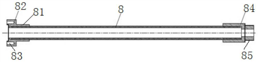 Insulation pull rod electric test device, electric test system and electric test method