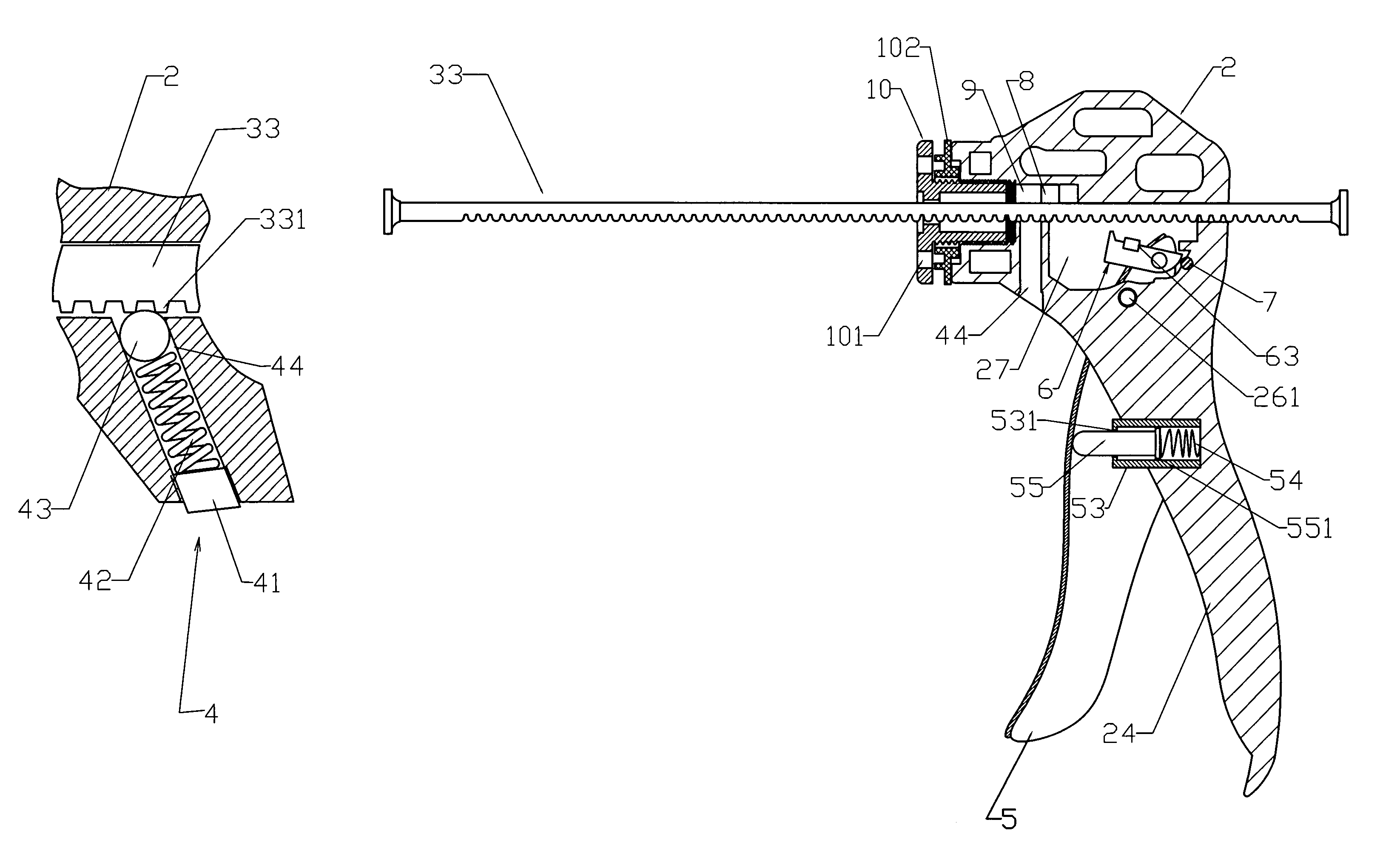 Extrusion apparatus for high viscosity liquid