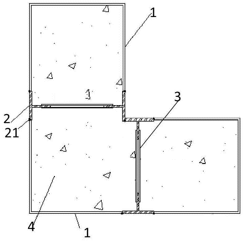 Inner truss type CFST L-shaped column and its construction method