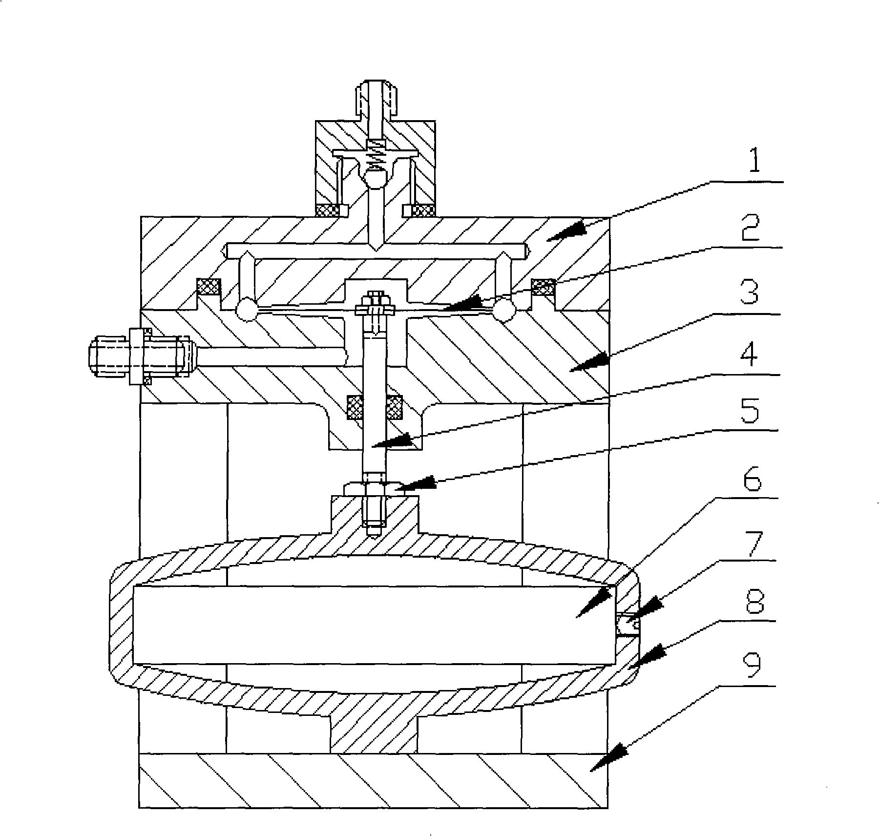 High-frequency valveless pump on the basis of intelligent material