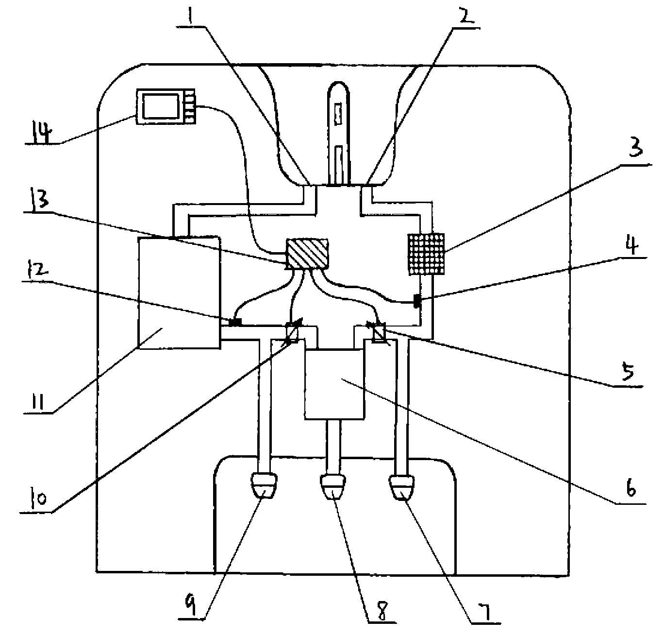 Temperature adjustable and water amount controllable water dispenser