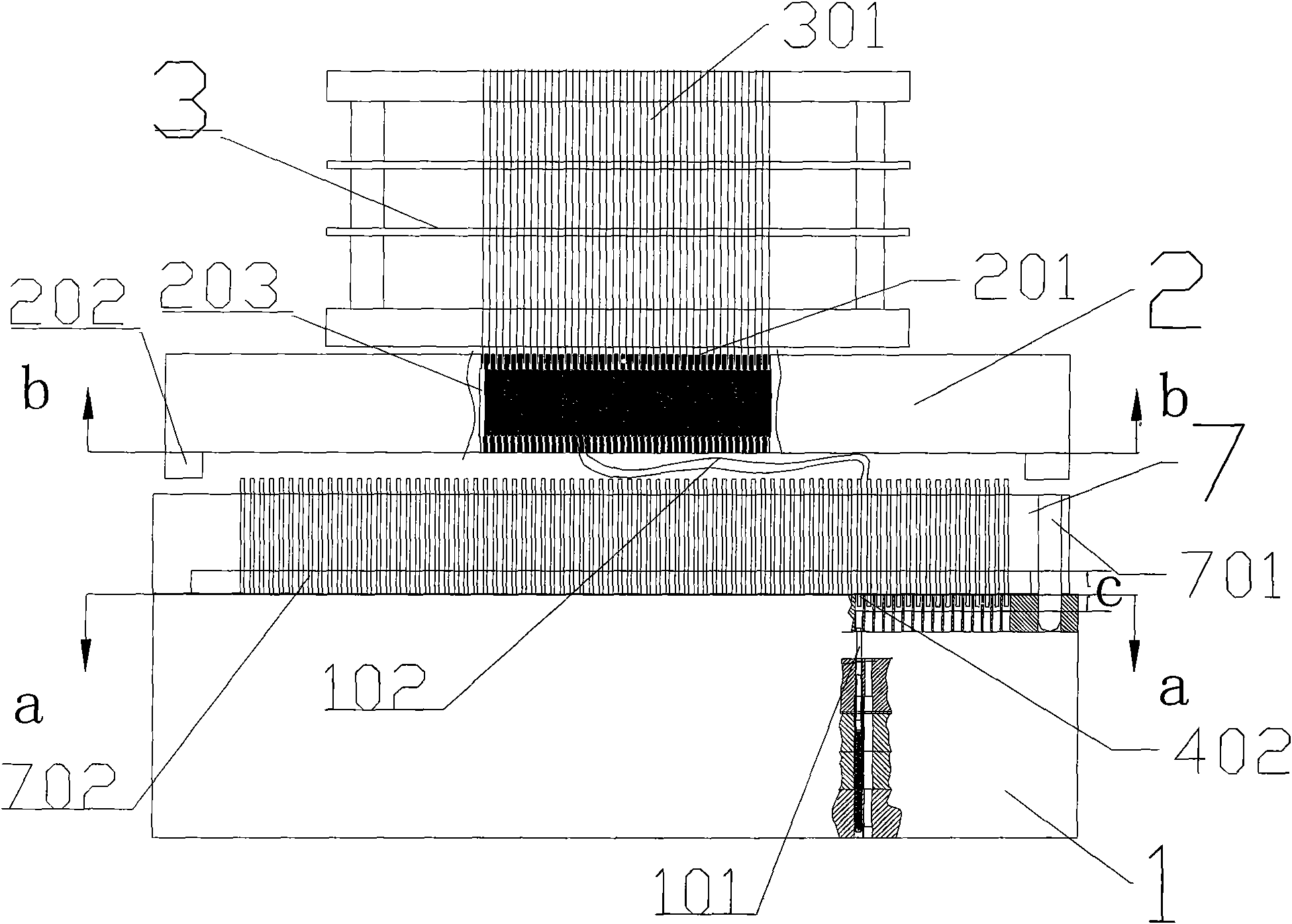 Density conversion method and density conversion device for PCB test machine