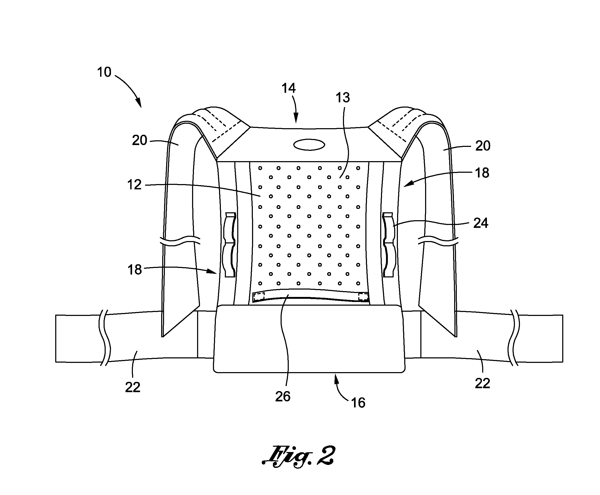 Baby carrier with tie straps