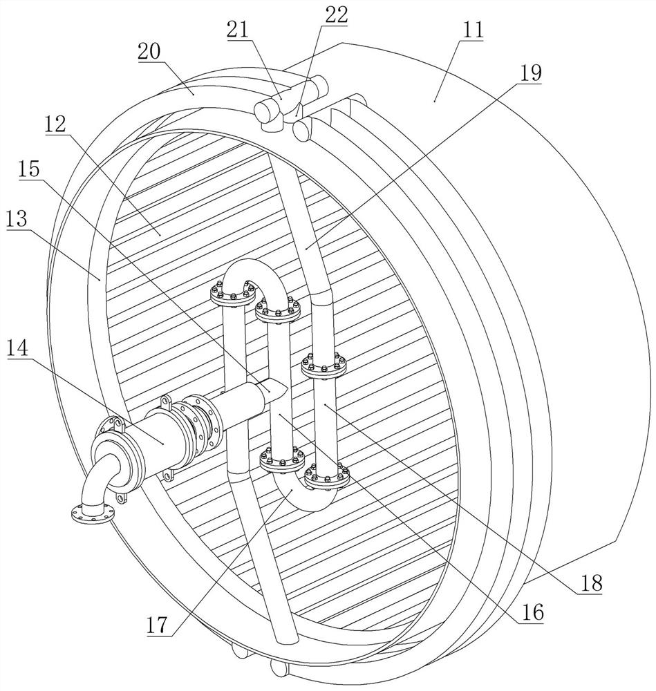 Water returning device with double-S-bend water seal